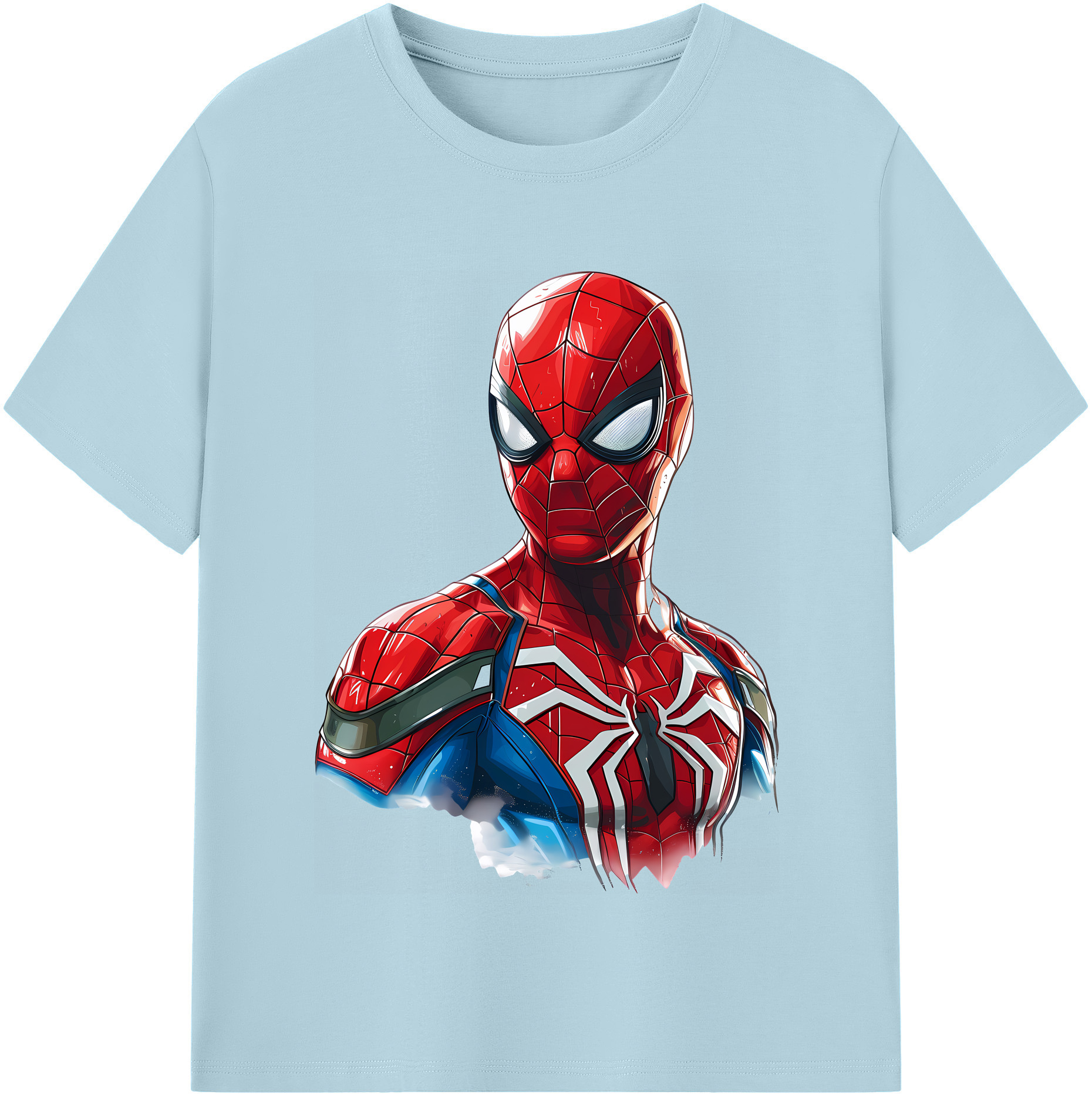 （画像用） Spider Man スパイダーマン 綿100％半袖Tシャツ（フロントプリント）